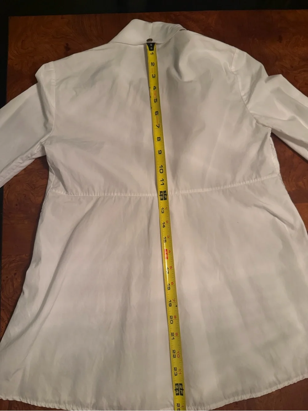 Lafayette 148 New York White button up shirt Size XXS 100% Cotton - Picture 9 of 10